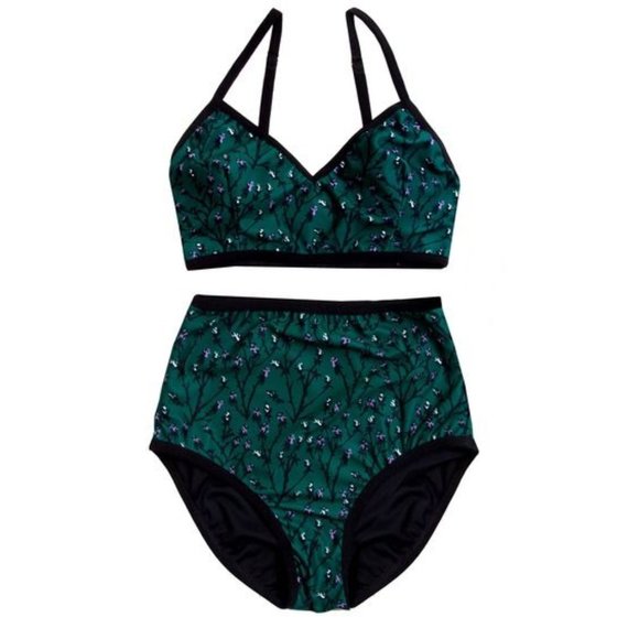 Thief & Bandit Other - Thief & Bandit High Waisted Berry Swimsuit